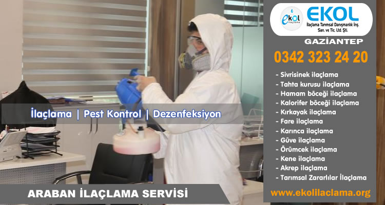 Araban İlaçlama Firması Araban İlaçlama Hizmeti